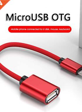 3colors 18cm Type C/Micro USB Male To USB Female OTG Cable