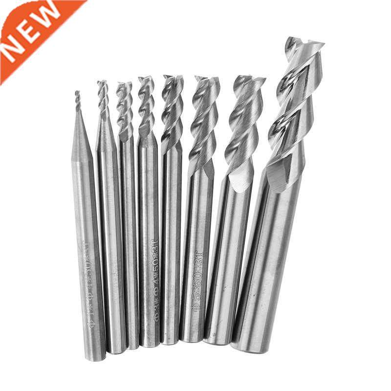 daniu 1-8mm hrc58 3 flutes end mill cutter tungsten carbide