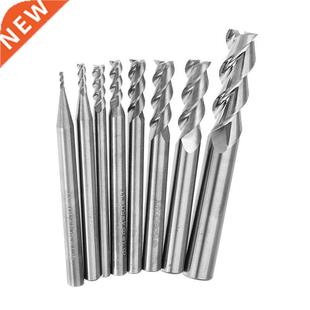 DANIU 1-8mm HRC58 3 Flutes End Mill Cutter Tungsten Carbide