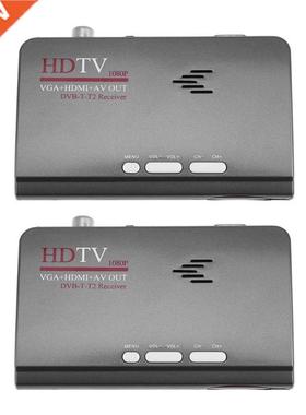 DVB-T-T2 Receiver AV to VGA Terrestrial HDMI USB 1080P HDTV