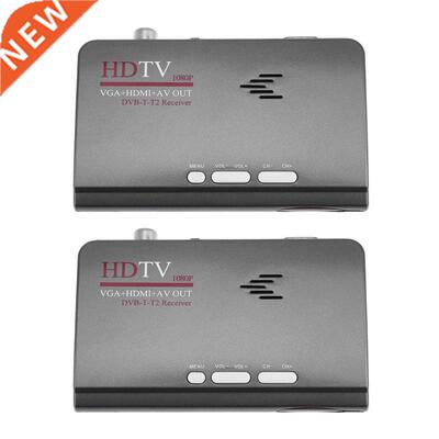 DVB-T-T2 Receiver AV to VGA Terrestrial HDMI USB 1080P HDTV