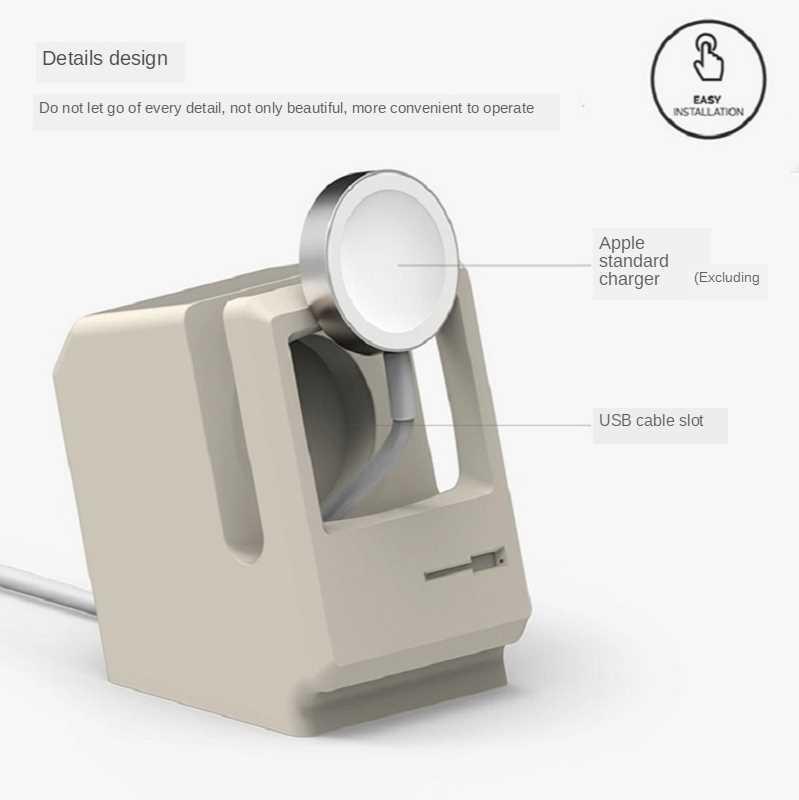 Retro Charger Base Dock Compact Holder Stand For Watch Seri