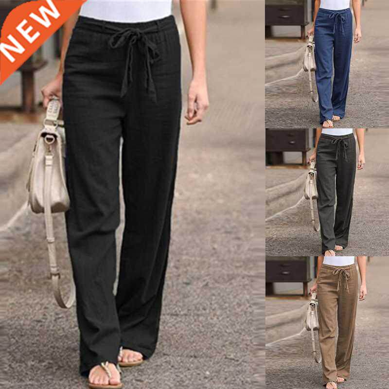 S-5XL大码女士阔腿裤直筒休闲裤Plus size slacks for ladies 21
