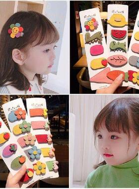 Children's Cute Hairpin set Animal Headwear Cartoon Fruit