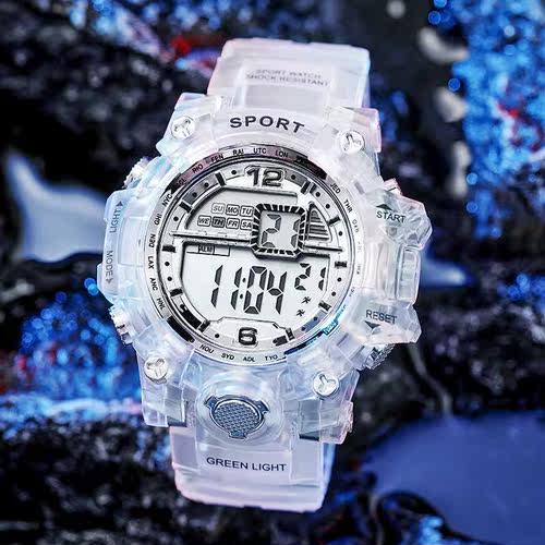 Fashion Women Digital Watches Jelly Transparent