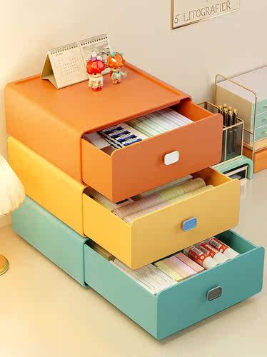 Drawer Desktop Storage Box Cosmetics Student Dormitory