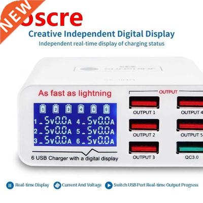 QC3.0 5V Charger 6 Port USB Mobile Phone Quick Charging Volt