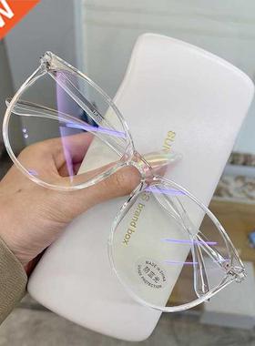 Transparent Computer Glasses Frame Women Men Anti Blue Light