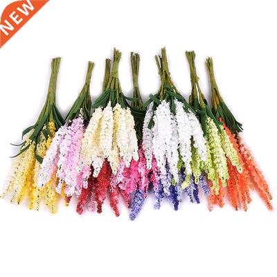 10PCs/lot Lavender Artificial Flowers Bouquet PE Foam Fake F