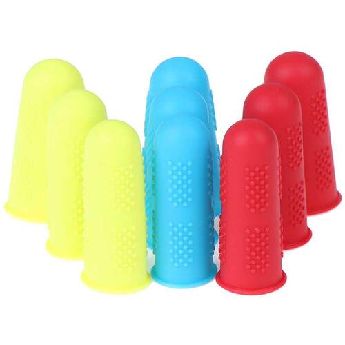 3pcs/set Silicone Finger Protector Sleeve Cover Anti-cut Hea