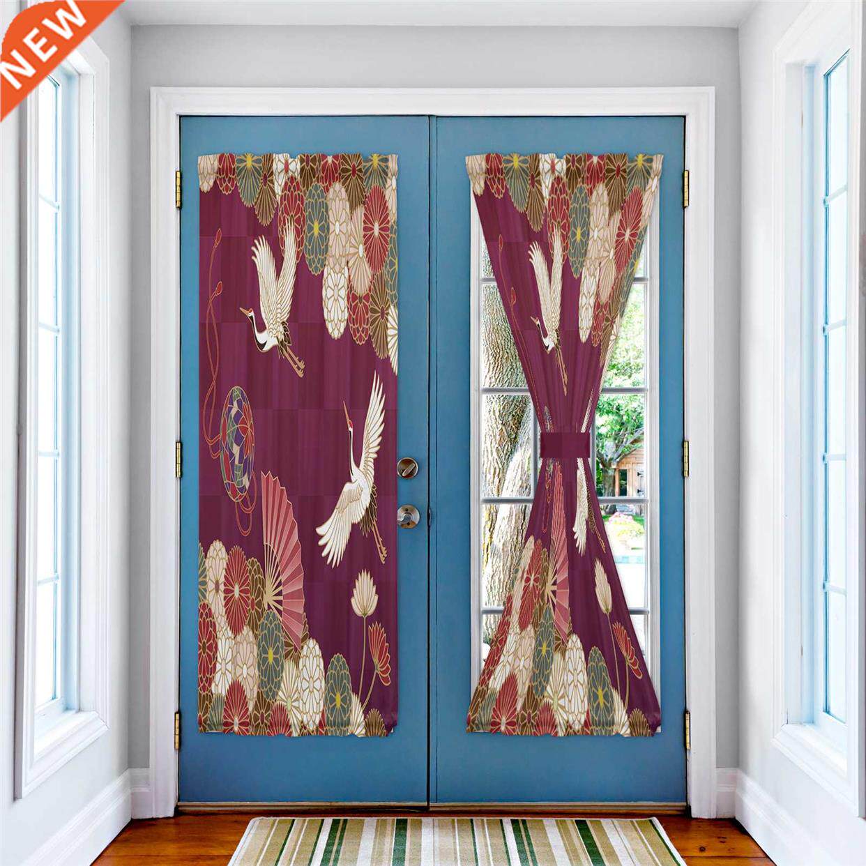 Red Crane Pattern Art Flowers Window Curtain for Living属于什么档次？