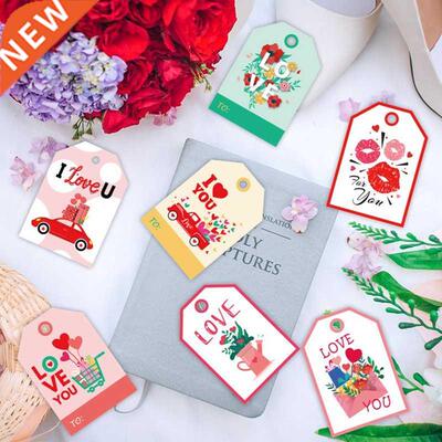 96 Pcs Valentine's Day Love Tag Love Gift Bouquet Packaging