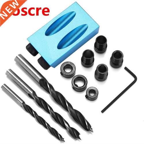 Woodworking Oblique Hole Locator Drill Bits Pocket Hole Jig
