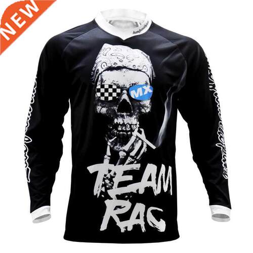 RACING TEAM Mountain Bike MTB Shirts Black Rodeo Skull Sport