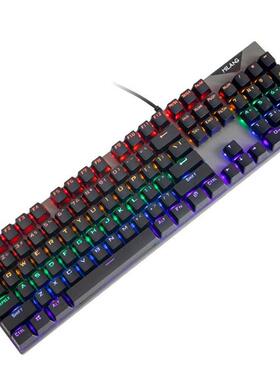 U90D 104 Key Mechanical Keyboard RGB Backlight USB Wired Gam