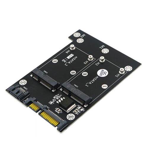 All in One mSATA SSD to SATA Adapter 2 in 1 Msata SSD to Dua