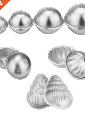 2pcs/8pcs Aluminum Alloy Bath Bombs Mold Bath Salt Bomb Mol