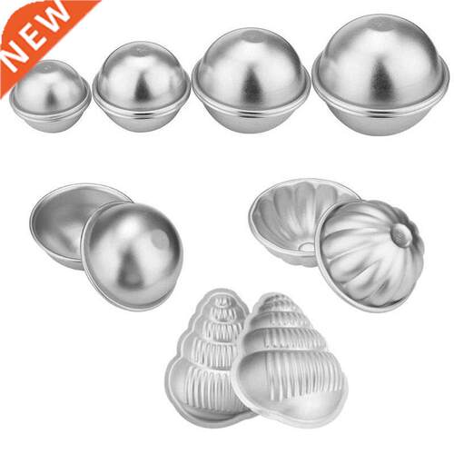 2pcs/8pcs Aluminum Alloy Bath Bombs Mold Bath Salt Bomb Mol
