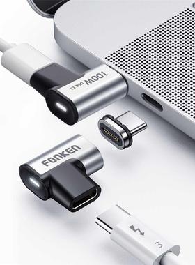 For Macbook 100W 24-Pin Magnetic Type C Adapter USB C 3.1 Fa