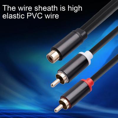 0.m Audio Cable Gold Plated Plug Anti-interference RCA Fema