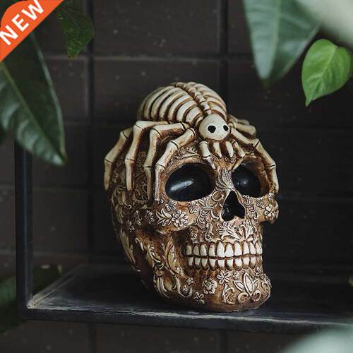 Garden Horror Skeleton Statue Ornament Gothic Vintage