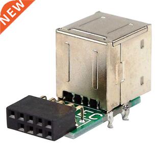 9-Pin Motherboard To 2 Ports Usb 2.0 A Female Internal Heade