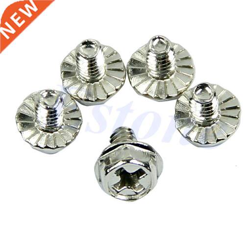 100pcs Toothed Hex 6/32 Computer PC Case Hard Drive Motherbo