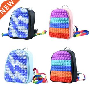 New Backpack Pop Silicone Push Bubble Backpack Student Bag S