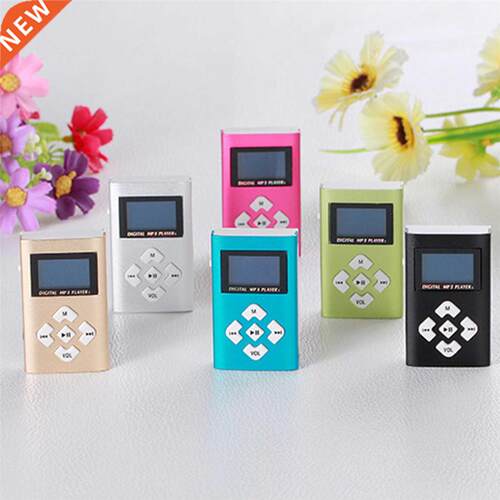 MP3 Music Player Usb Clip Portable Lcd-scherm Metal Aluminu