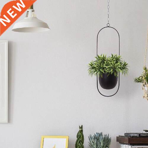 Iron Hanging Flower Pot Hanging Planter Basket Swinging