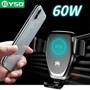 60W Fa Qi Car Wireless Charger For iPhone 13 12 11 Pro MAX