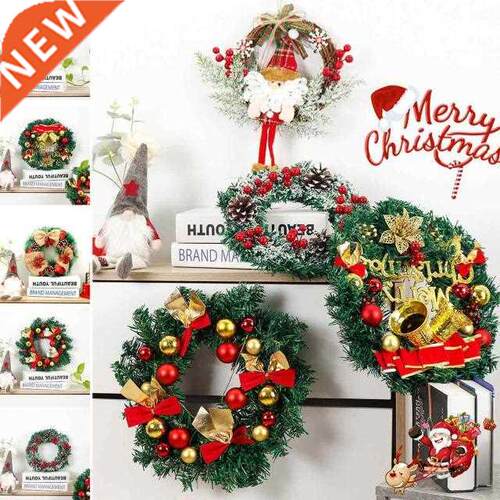 Artificial Christmas Wreath Colorful Beautiful Wall Window D