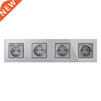 COSWALL 16A 1/2/3/4/5 Gang Russia Spain E Standard Wall Sock