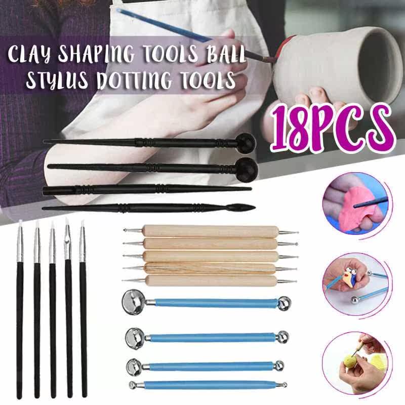 18pc Ceramics Clay Sculpture Polymer Tool Craft Sculpting