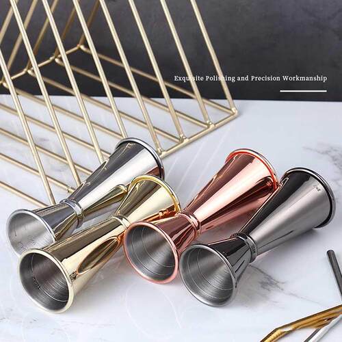 Cocktail Bar Jigger Design Stainless Steel Measuring Cup