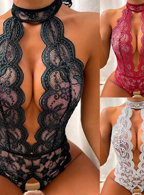 2022 Sexy Lingerie One Piece Bodysuit Women Push Up Bra Set
