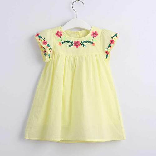 Summer Girl Dress 2021 Embroidered Fancy Princess Dresses Fo