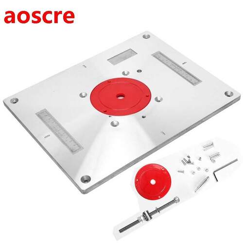 Aluinu Router Table Insert Plate Electric Wood illing Tri