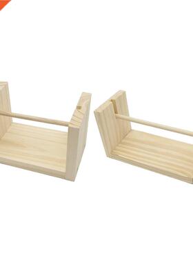 Wood Bobbins Twine Dispenser Thread Spools Rack Reels