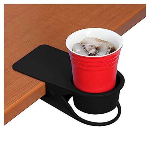 Drinking Cup Holder Clip - Home Office Table Desk Side Huge