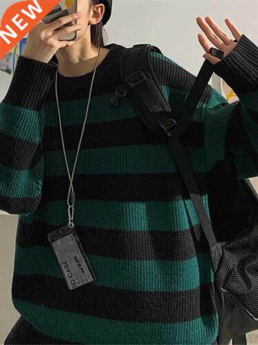 Women Sweater Winter Pullovers Woman Striped Sweater Casual