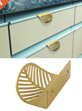 Leaf Shape Brass Door Knob Furniture Handles Drawer Pulls Ca