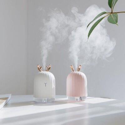 Cute Deer Mini 220ml Air Humidifier Kit USB Aroma Essential