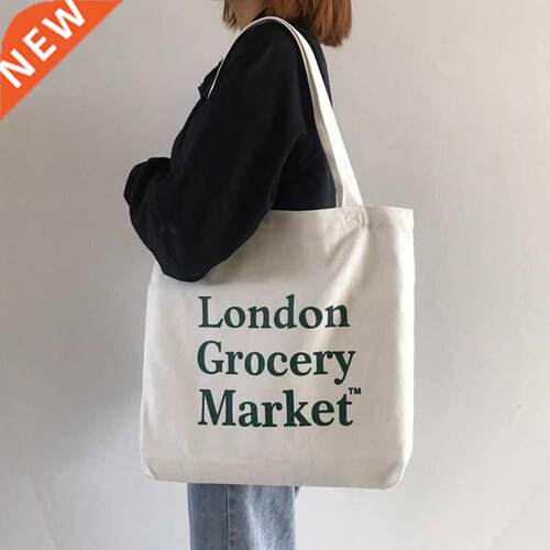 Canvas Zipper Shopping Bag 2021 Large Capacity Conventional