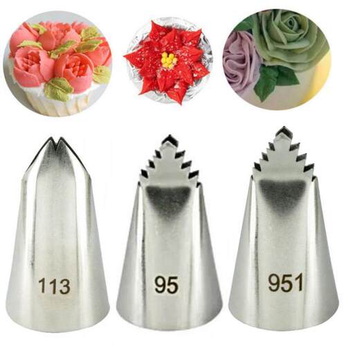 95#/951# /11# Leaf Stainless Steel Icing Piping Nozzles Cak