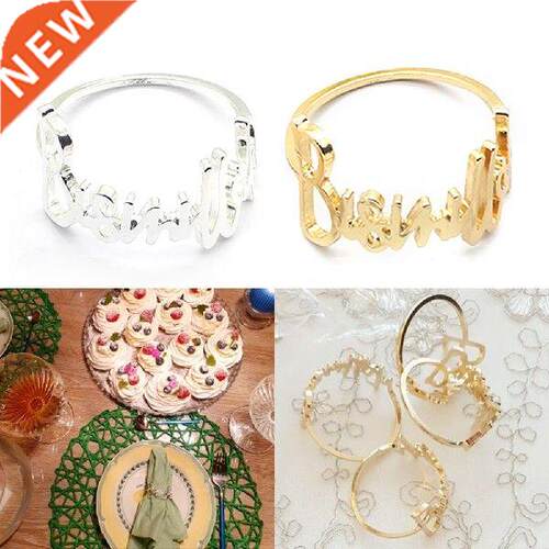 6PCS Metal Napkin Ring For Wedding Table Decoration Napkin