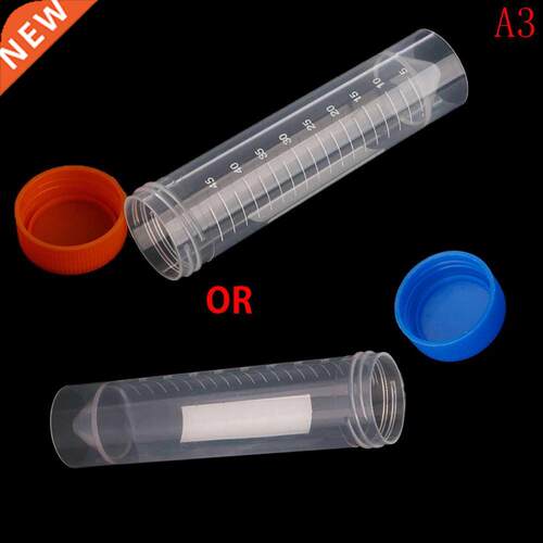 10pcs 50Ml Plastic Transparent Centrifuge Tube With Scale Fr