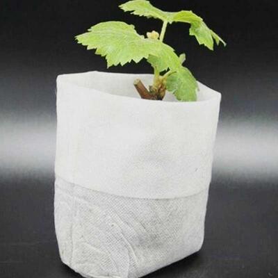 100PCS Biodegradable Non-woven Nursery Bags Plant Grow Bags