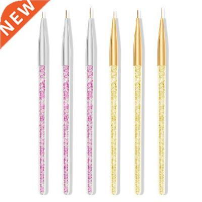 3pcs/set Nail Art Liner Brush Painting Flower French Stripe