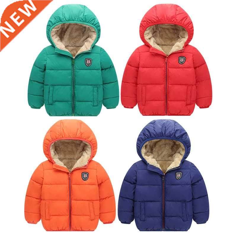 Winter Kids Hooded Jackets Boys Girls Thicken Warm Jacket Ou图片